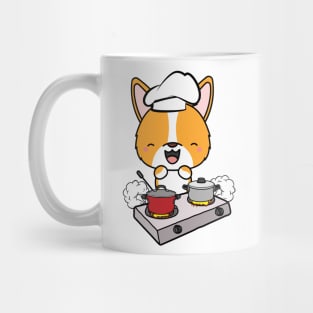 Funny corgi is cooking Mug